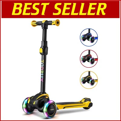 Scooter de iluminación duradero para niños 3-12 - 3 ruedas y diseño de absorción de impactos Foto 1 de 4