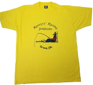Vintage Kountry Kuzins Jamboree XL T-Shirt Screen Stars Best Hillbilly Redneck - Picture 1 of 13