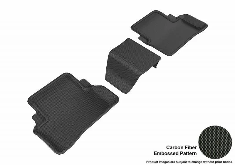 Alfombrilla 3D MAXpider 17-23 para Mercedes-Benz Clase E segunda fila patrón en relieve Foto 1 de 4