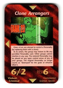 Clone Arrangers Karte limitiert INWO Illuminati New World Order Spiel - Bild 1 von 4