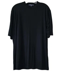 Bassiri Men's Classic Black Shirt, Size L, Viscose & Microfiber - Picture 1 of 4