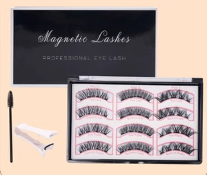 Natural Look 3D Magic Reusable No Glue Needed False Magnetic Lashes Kit forParty - Picture 1 of 13