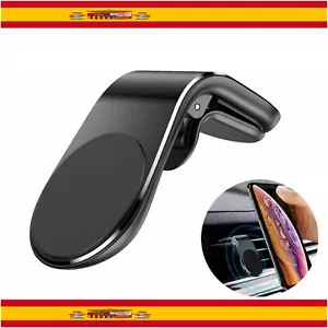 Soporte Magnético Movil Coche Rejillas de Ventilación Tipo L Potente Imán Negro - Imagen 1 de 1