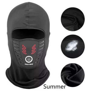 Lycra Balaclava Full Face Mask Men Women Cycling Ski Warm Neck Black Motor Bike - Picture 1 of 15