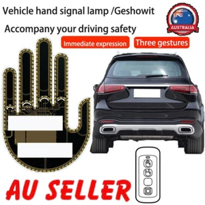 Middle Finger Gesture Car Light with Remote Funny Truck Gadgets & Road Rage SiOD - Picture 1 of 15
