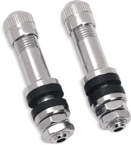 Drag Specialties 0360-0009 Chrome Metal Valve Stems for 0.24" Rim Hole Tubeless - Picture 1 of 1