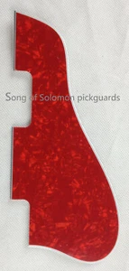 No screw hole For Gibson ES330 Jazz Archtop Guitar Pickguard, 4Ply Red Pearl - Picture 1 of 3