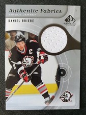 2005-06 SP Game Used Authentic Fabrics AF-BE Daniel Briere