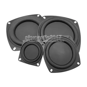 2x Speaker Passive Radiator Auxiliary Woofer Bass Rubber Vibration Plate Square - Picture 1 of 9