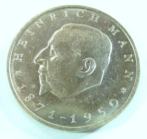 20 Mark DDR-Gedenkmünze 1971 *Heinirch Mann* Eingeschmolzen: 780.133 Stück - Bild 1 von 2