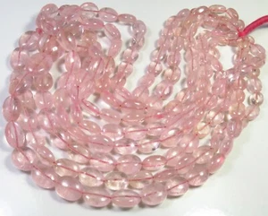 Morganite Gems Oval Polished Smooth Beads Natural Pink Beads 17"Strand LC-1083 - Picture 1 of 14