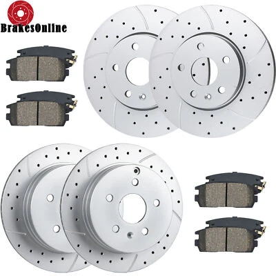 Front and Rear Brake Rotors Pads Kit for GMC Terrain Equinox 2010-2017 Brakes — 第 1/4 张图片