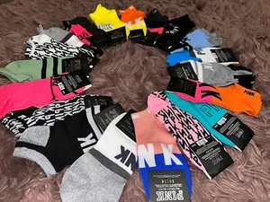 Brand New Victoria Secret VS Love Pink No Show Socks pack of 5 pairs mix colors. - Picture 1 of 4