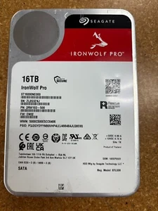 For Parts Seagate 16TB ST16000NE000 HDD IronWolf Pro 7200RPM SATA 3,5" - Bild 1 von 3
