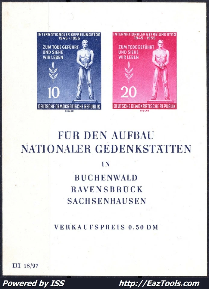 ALLEMAGNE ORIENTALE BLOC ET FEUILLET N° 5 NEUF SANS GOMME A VOIR - Photo 1/2