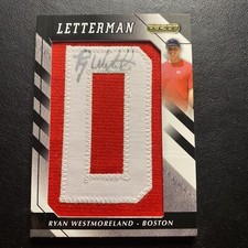2008 Razor  Letterman AUTO - Ryan Westmoreland RED SOX