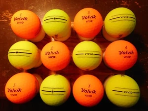 12 Volvik 2023/2024 Vivid Mint AAAAA No Logos No Pen Marks Used Golf Balls - Picture 1 of 1