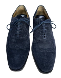 Herren Wildleder Schuhe van Bommel Größe 8,5 dunkelblau - Bild 1 von 4