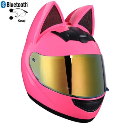 Cascos de motocicleta Bluetooth arco choque scooter casco facial completo DOT Foto 1 de 4