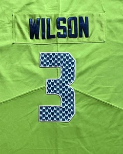 Camiseta Nike Russell Wilson #3 Seahawks para hombre L verde acción 2016 NFL - Imagen 1 de 11