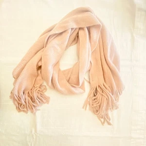 Steve Madden Damen Schal Tuch Halstuch Dusty Rose Strick Fransen kuschelig weich Neu mit Etikett - Bild 1 von 6