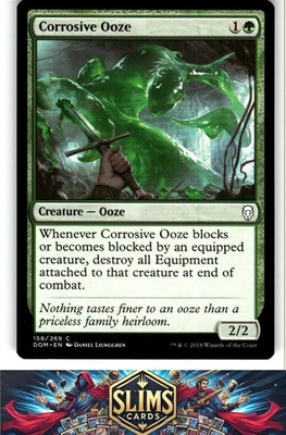 Magic the Gathering MTG Dominaria Corrosive Ooze #158 Buy 2 Get 1 - Image 1 of 2