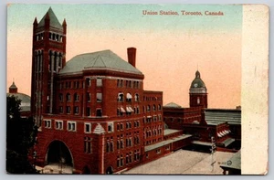 Postal antigua Union Station Toronto Canadá c1910 #572 - Imagen 1 de 2