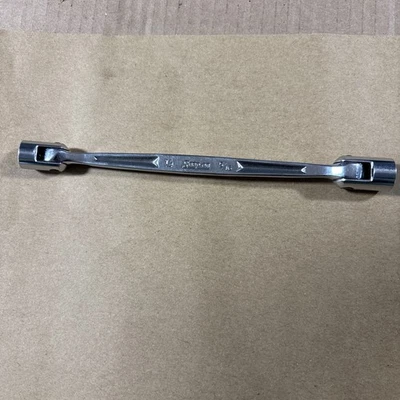 Snap-on B1360 1/4" x 5/16" Square Box End Brake Flex Socket Wrench Made In USA - Image 1 of 4