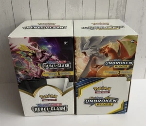 Pokemon Sun & Moon Unbroken Bonds & Rebel Clash Dollar Store Display Box “EMPTY” - Picture 1 of 9