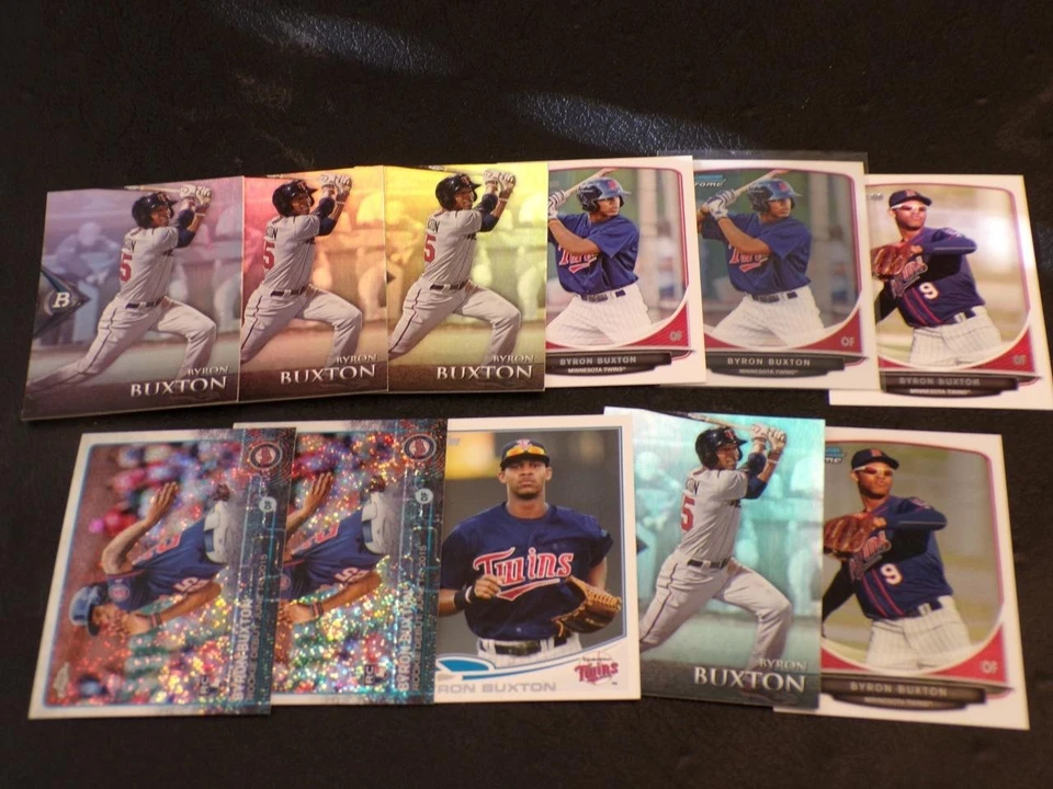 2013-2015 Bowman-Topps-Chrome lot of 11 BYRON BUXTON RCs Rookie! TWINS! - Image 1 of 1