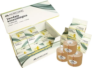 ®, Confezione Da 12 Rotoli Di Kinesiotape, Fascia Neuromuscolare Adesiva, 5 M X - Foto 1 di 12