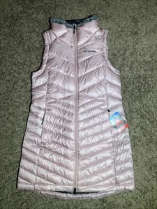 NEW Women's Columbia Evening Shade EXS Long Vest Pink Size Medium MSRP $140.00 - Picture 1 of 9