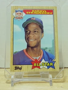 1987 Topps All-Star Outfielder Darryl Strawberry #601 Sports card - Picture 1 of 12