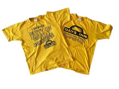 VTG 90s '92 Days Inn - Party on the Hill T shirt Size L Single Stitch Lot of 2 - Image 1 of 4