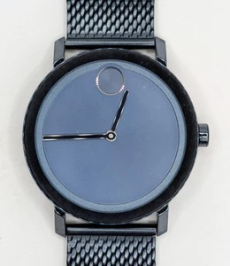 Movado Bold 39mm Blue Dial Wrist Watch - Working - Picture 1 of 9