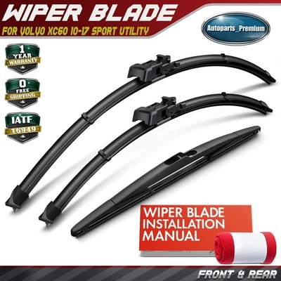 Limpiaparabrisas 3 piezas 26" y 20" y 14" para Volvo XC60 10-17 deportivo utilitario Foto 1 de 4