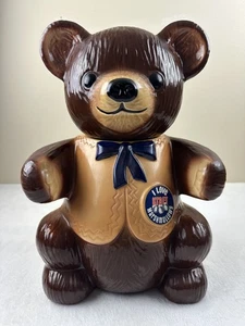 Teddy Bear Cookie Jar - Vintage Kraft "I Love Kraft Marshmallows" 1982 - Picture 1 of 14