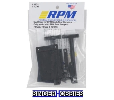 RPM RPM81012 Mud Flaps Traxxas Slash (RPM Bumpers only) NEW IN PACKAGE HH - Image 1 of 2