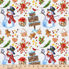 Frosty Delights Frosty Main White 12024312 Gingerbread PBS By the Half Yard