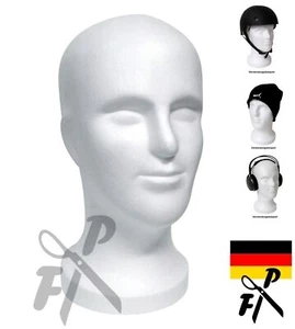 FP Styroporkopf SAM weiß od. schwarz - Perückenkopf Mann - Dekokopf männlich - Bild 1 von 71