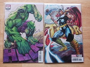 Hulk #7 & Thor #25 J. Scott Campbell NM Variant SET Lot 2022 Banner of War - Picture 1 of 1