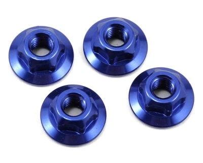 JConcepts Sicherungsmutter mit Flansch 4mm blau JCO2341-1 B6.1,  - Bild 1 von 2
