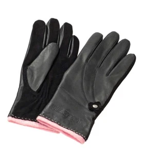 BNWT PLAYBOY BUNNY LEATHER GLOVES IN BLACK BRAND NEW - Picture 1 of 4