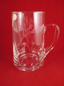 Etched glass mug. BNIB - Picture 1 of 4