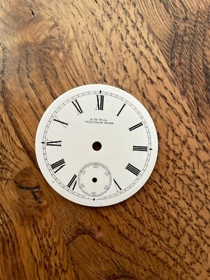 Reloj Bolsillo Waltham Talla 16 Original EE. UU. Esmalte Dial (A21) Foto 1 de 2