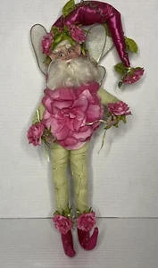 Mark Robert’s Spring Fairy Elf Doll Cabbage Rose Flower Garden Large 18” Tall - Picture 1 of 8