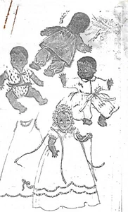 16" Betsy Wetsy Doll Clothes Pattern-Layette- 1950s - Picture 1 of 4