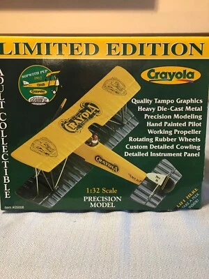 Vintage Gearbox Limited Ed 1917 Sopwith Pup Plane Crayola Theme 1:32 Scale - Image 1 of 3