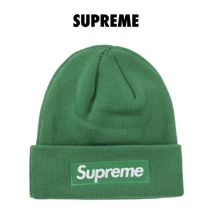 Supreme New Era Box Logo Beanie Green (FW24) - Picture 1 of 5
