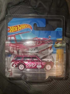 Hot Wheels Datsun Bluebird Wagon 510 2023 P Case Short Card Super Treasure Hunt✅ - Picture 1 of 20